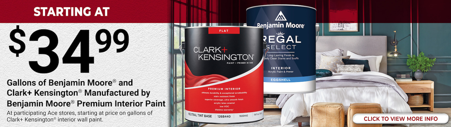 Clark+ Kensington & Benjamin Moore Deals Header