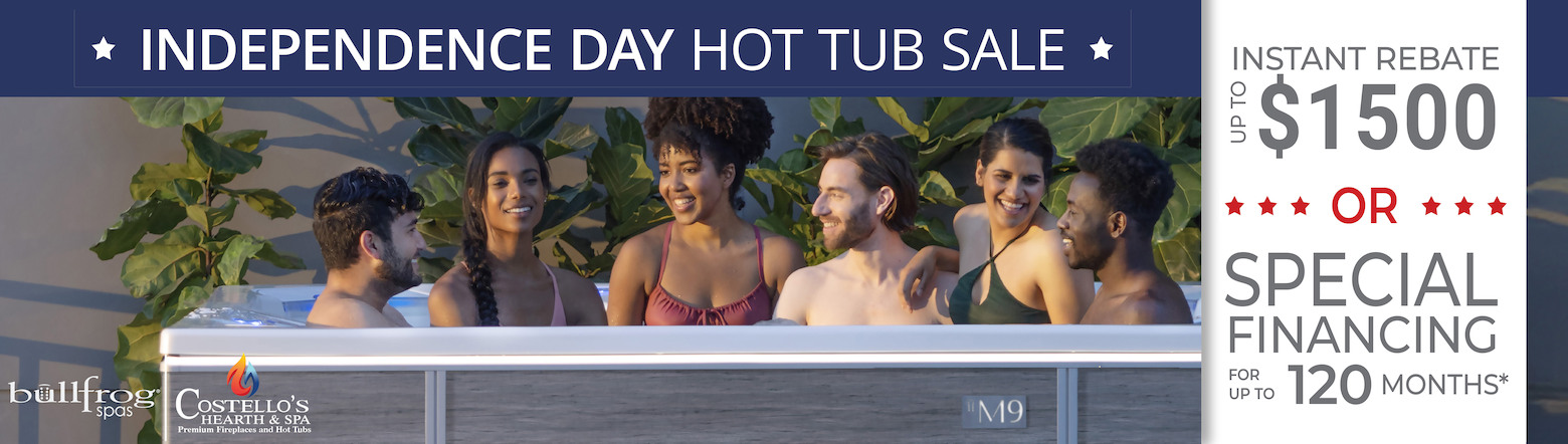 Bullfrog Hot Tub Sale Header