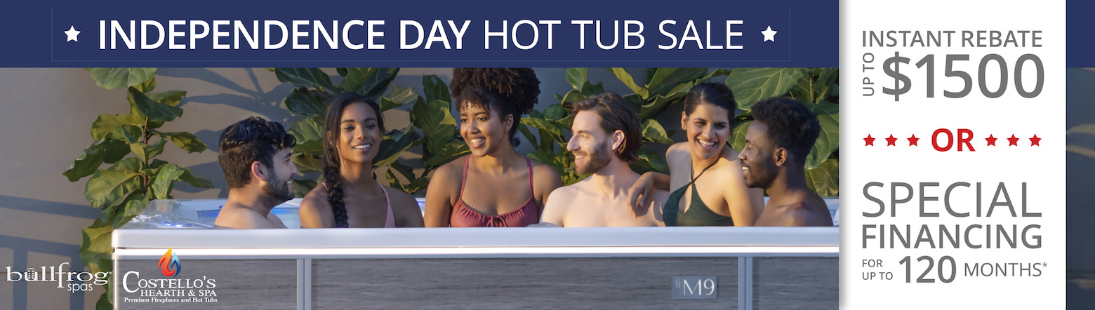 Bullfrog Hot Tub Sale Header