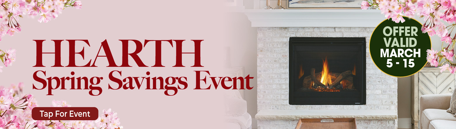 Hearth Spring Savings Header