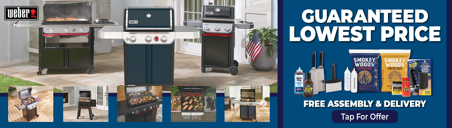 Grills Guaranteed Lowest Price  Header