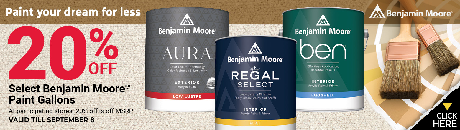 Benjamin Moore Sale Header