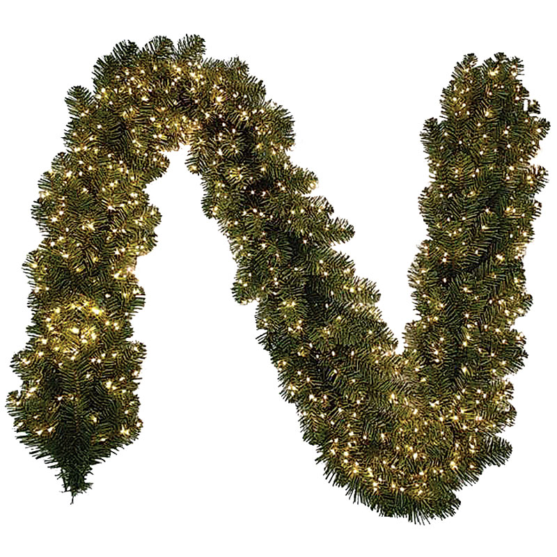 6' Celebrations LED Prelit Warm White Cascading Lights Garland