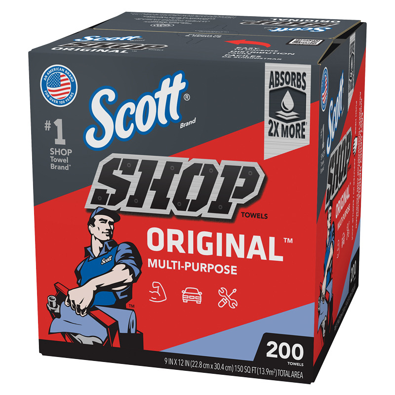 Scott® Brand Shop Towels Original Multi-Purpose, 200/Ct.