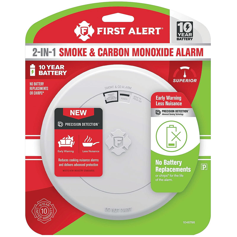 First Alert® 2-In-1 Battery Powered Smoke And Carbon Monoxide Alarm