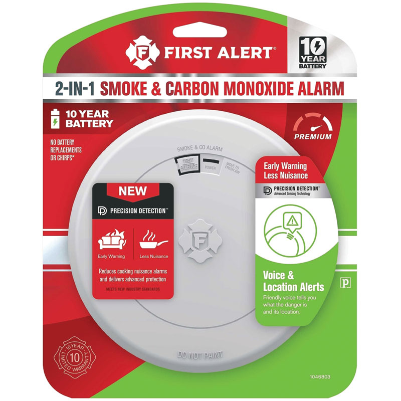 First Alert® Battery First Alert® 2-In-1 Smoke & Carbon Monoxide Alarm