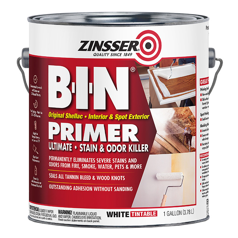 Zinsser® B-I-N® White Shellac-Based Primer and Sealer, 1 Gal.