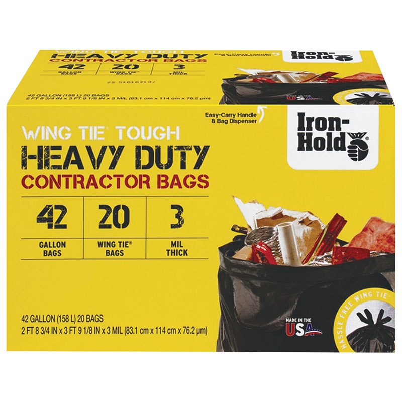 20 Ct. 42 Gal. Iron-Hold® Contractor Bags