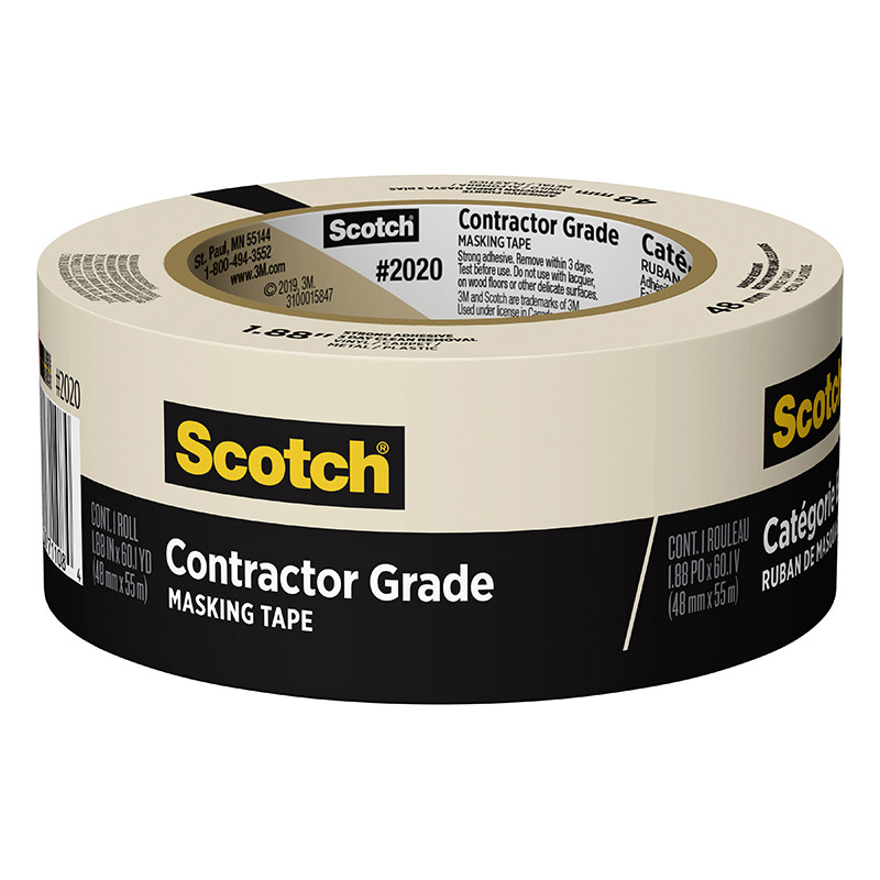 Scotch® Contractor Grade Masking Tape, 1/Pk.