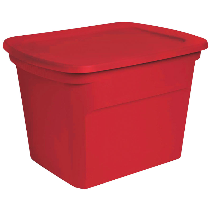 18 Gal. Sterilite® Red Storage Tote