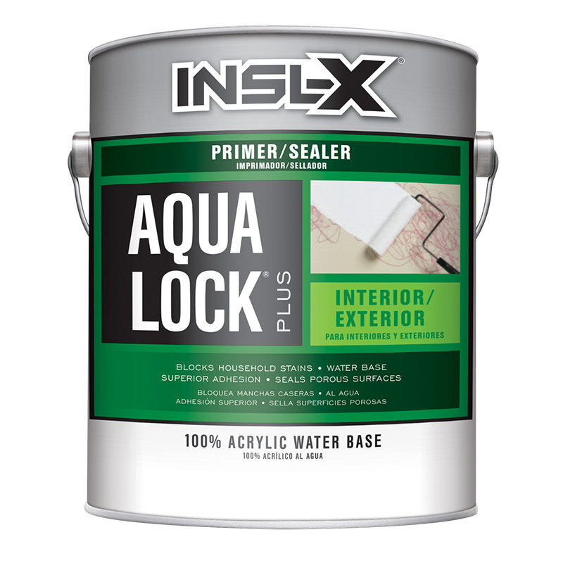 Insl-X® Aqua Lock Plus® Flat White Acrylic Primer / Sealer, 1 Gal.