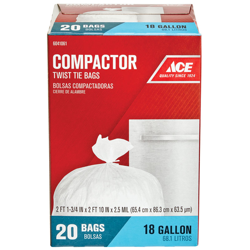 18 Gal. Ace® Compactor Bags, 20/Ct.