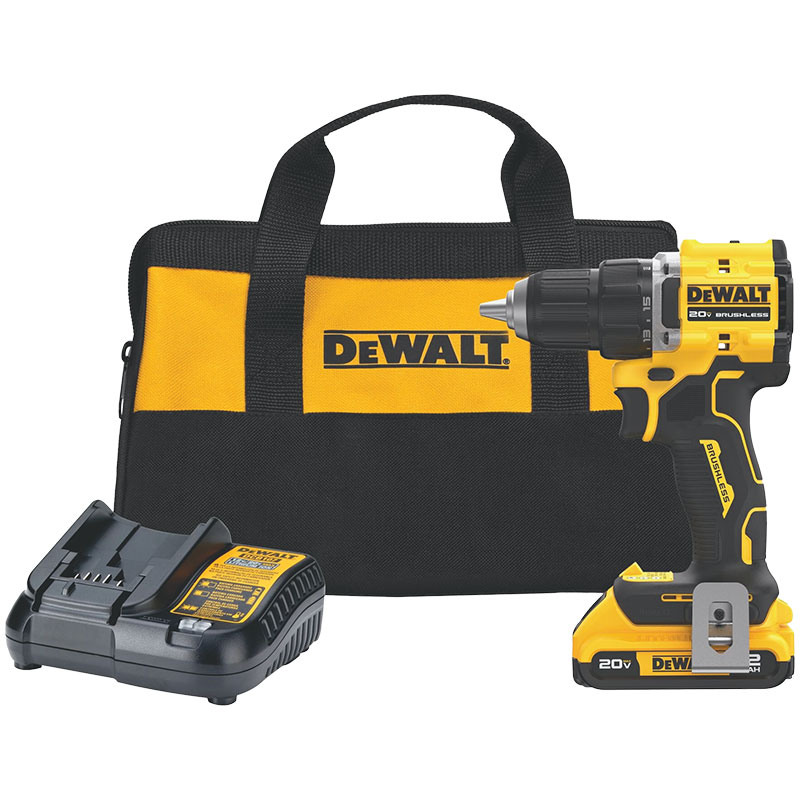 DeWalt® ATOMIC™ 20V Brushless Cordless Compact Drill Kit
