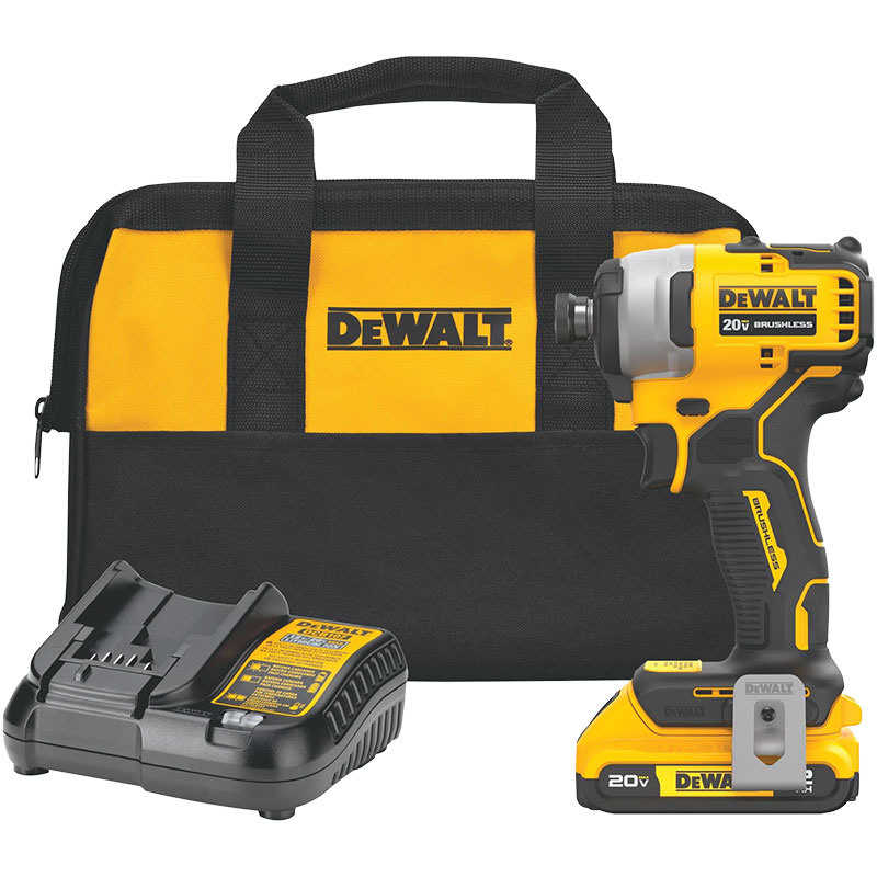 DeWalt® ATOMIC™ 20V Cordless 1/4" Brushless Compact Impact Driver Kit