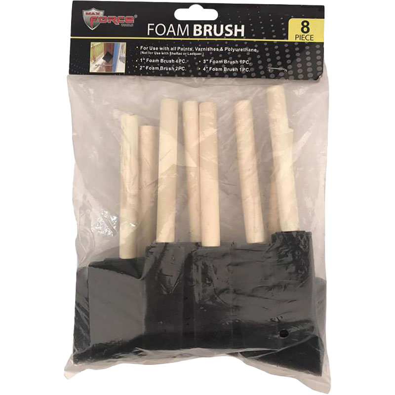 Foam Brush Set, 8/Pk.