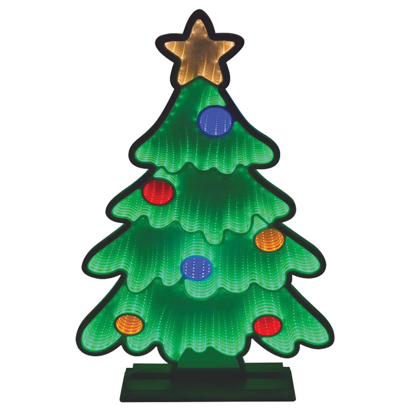 30" LED Infinity Christmas Tree Yard Decor