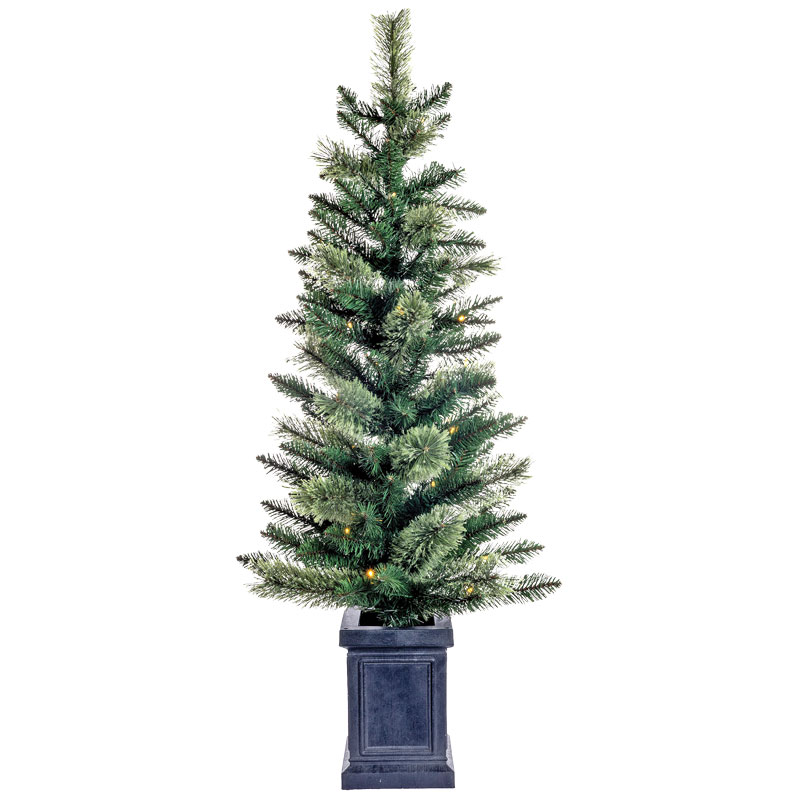 4' Celebrations 50 Ct. Color Changing LED Potted Pine Christmas Tree