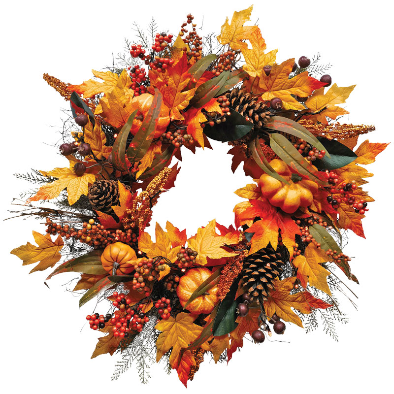 24" Celebrations Unlit Fall Wreath
