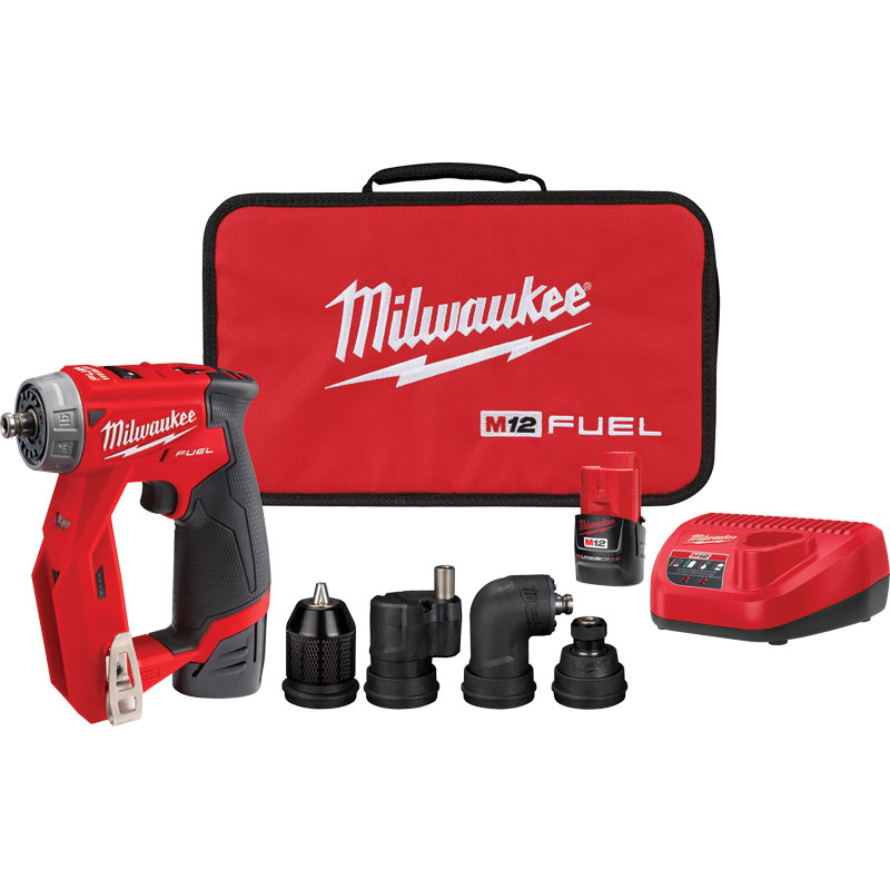 Milwaukee M12 Fuel 12V Brushless Cordless 4 In 1 Installation Driver Kit