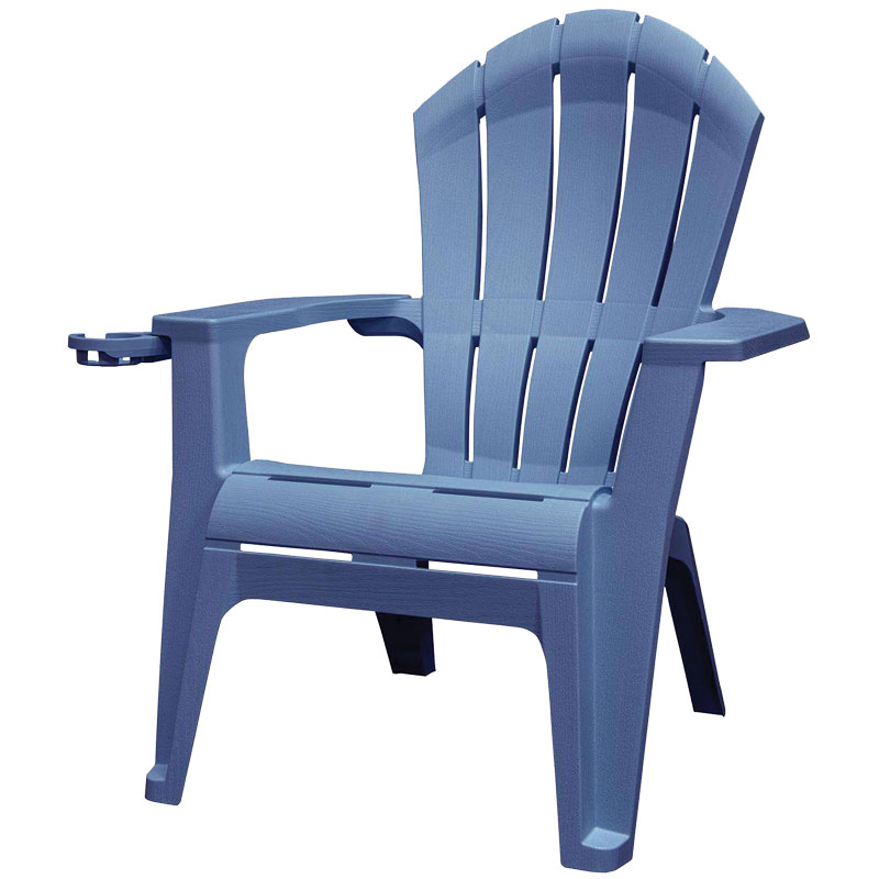 Adams Mfg. RealComfort Deluxe Bluestone Resin Frame Adirondack Chair