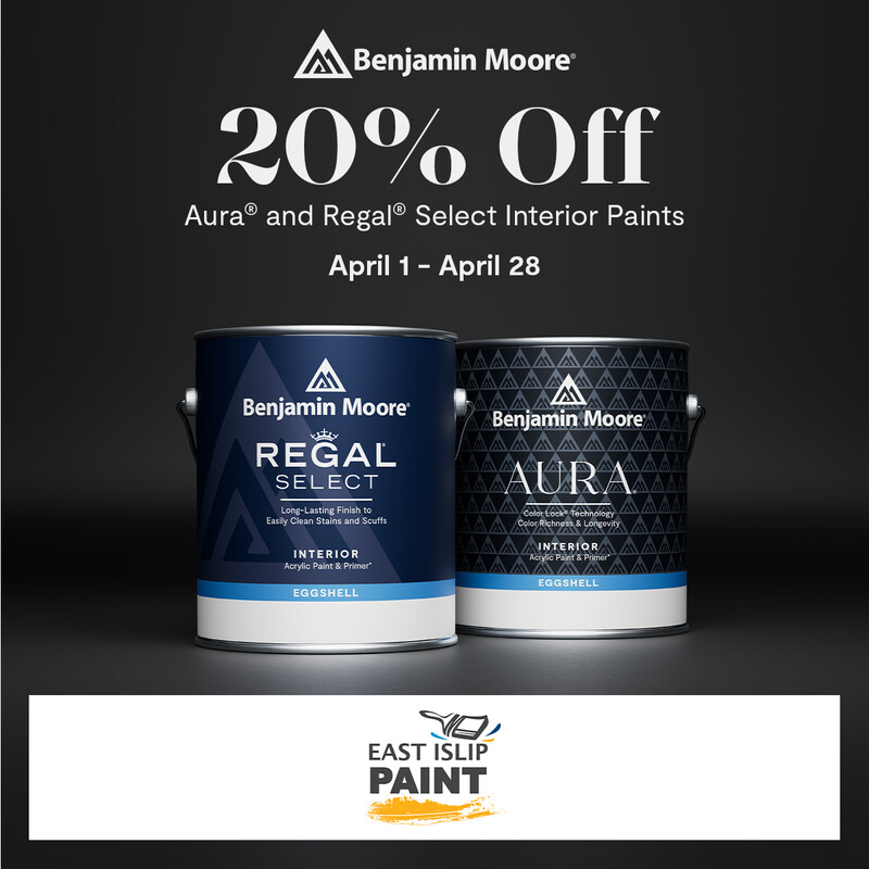20% off regal and aura E.I Paint