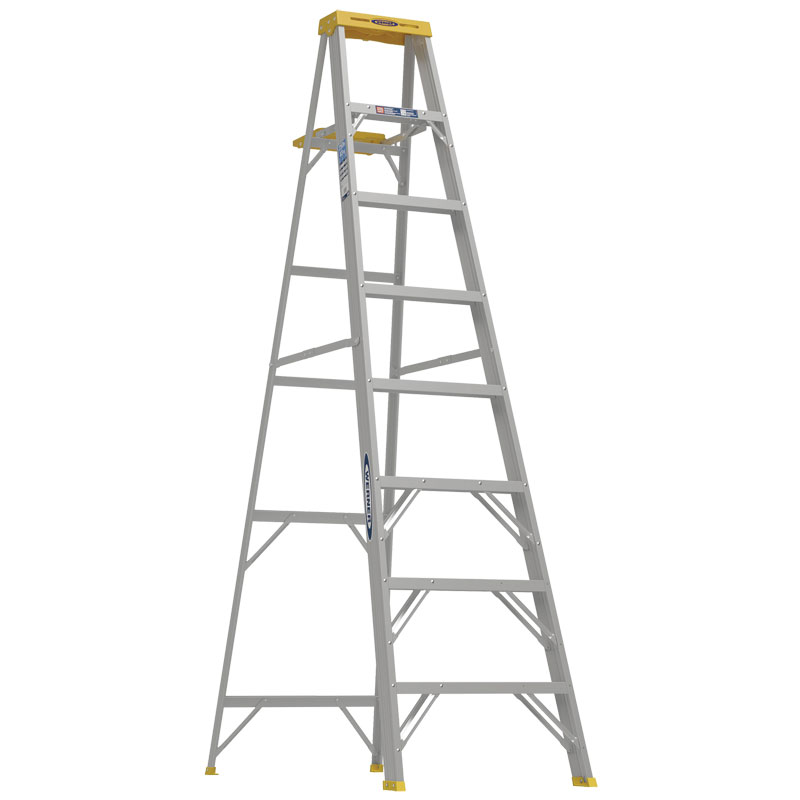 8' Werner® Aluminum Step Ladder