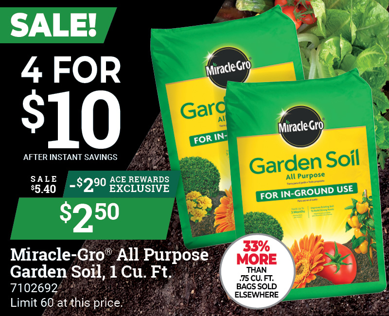 Miracle-Gro® All Purpose Garden Soil,  1 Cu. Ft.