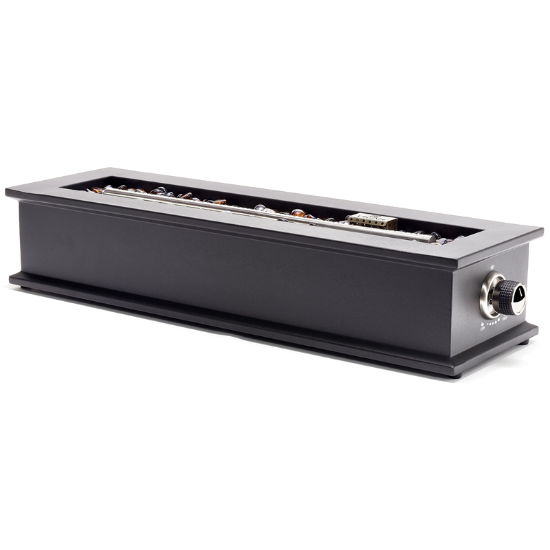 28" Ukiah® Loom X Steel Rectangular Tabletop  Propane Fire Pit