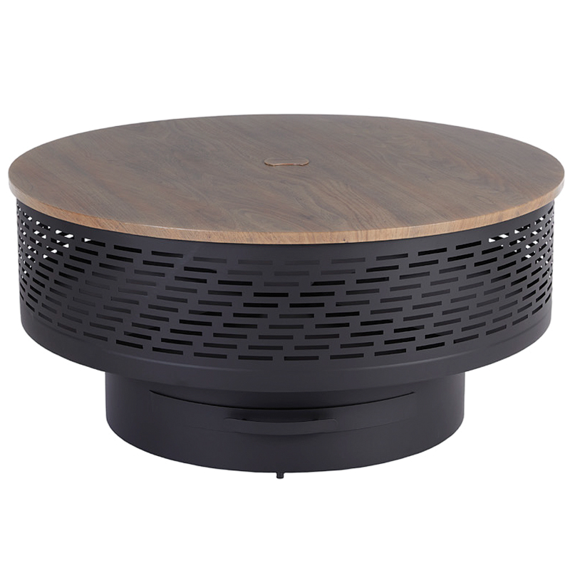 35" Steel Round Wood Fire Pit