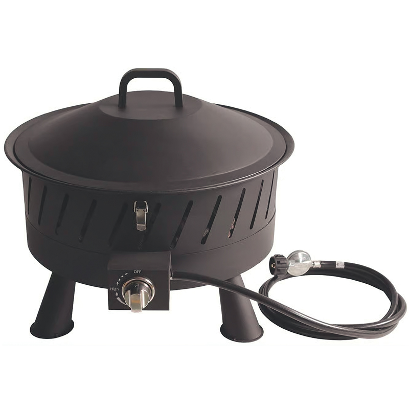 22" Living Accents Steel Round Propane Fire Pit