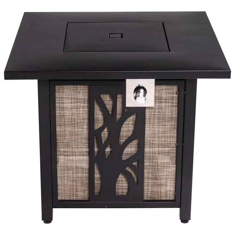 30" Living Accents Steel Square Propane Fire Pit