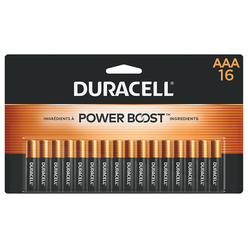 Duracell® "AAA" Alkaline Batteries Value Pack, 16/Pk.