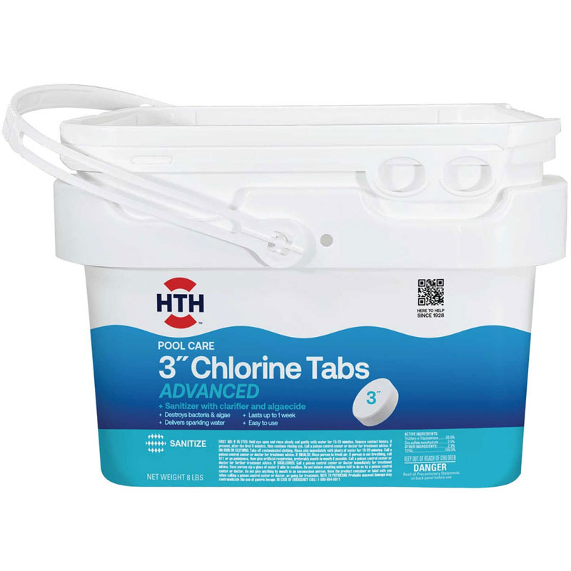 3" 8 Lb. HTH Chlorine Tabs
