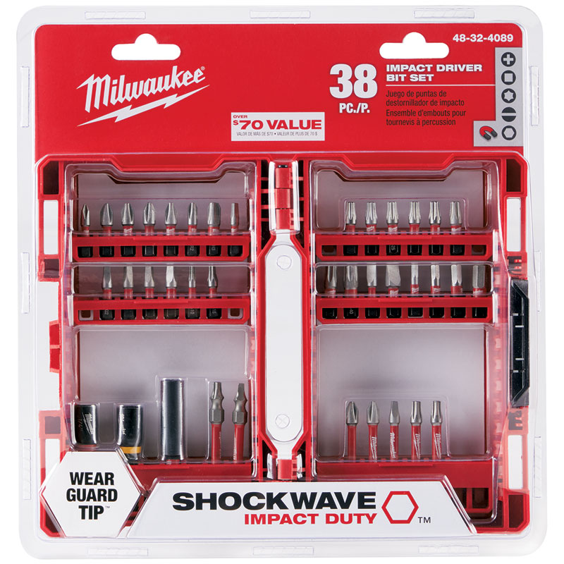 38 Pc. Milwaukee® Shockwave Impact Driver Bit Set