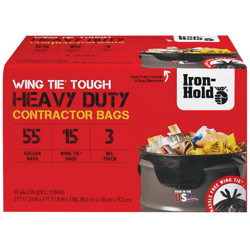 15 Ct. 55 Gal. Iron-Hold® Contractor Bags