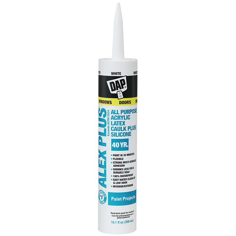 DAP® ALEX® Plus All Purpose Acrylic Latex All Purpose Caulk, 10.1 Oz.