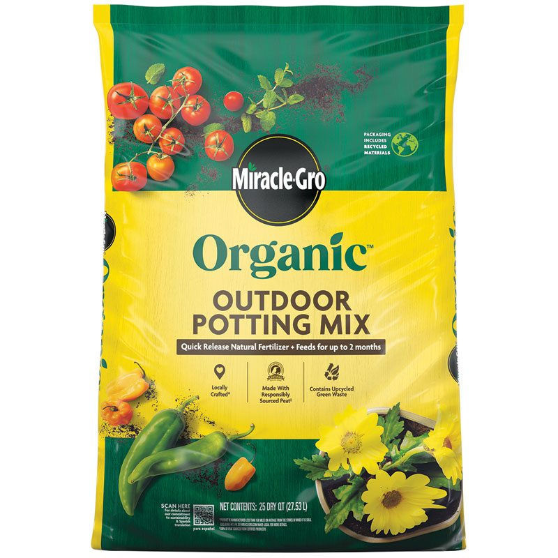 Miracle-Gro® Organic™ Outdoor Potting Mix, 25 Qt. 
