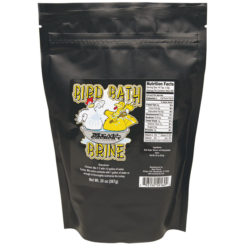 Meat Church® Bird Bath Poultry Brine Seasoning, 20 Oz.