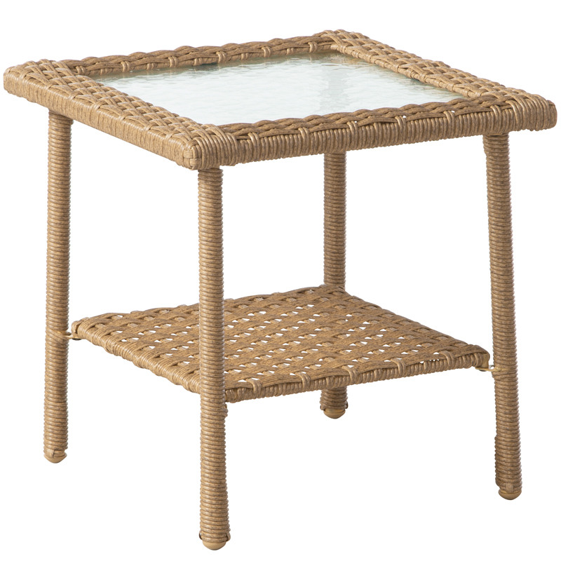 18" Palmaro All-Weather Wicker Side Table