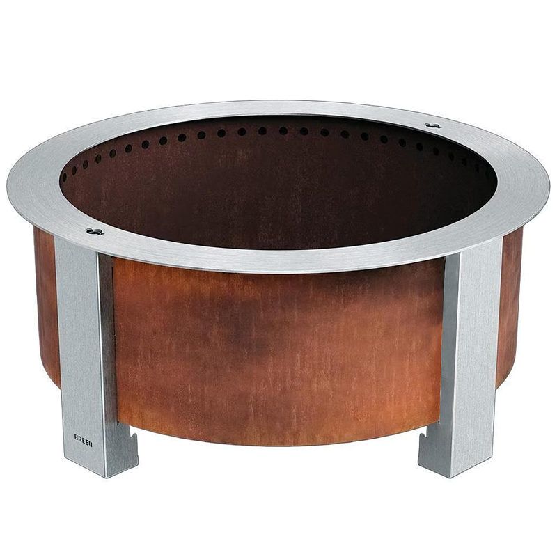 30" Breeo® X Series Corten Steel Outdoor Round Wood Fire Pit