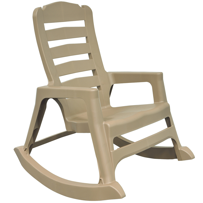 Adams Big Easy Resin Frame Stackable Rocking Chair - Biscuit
