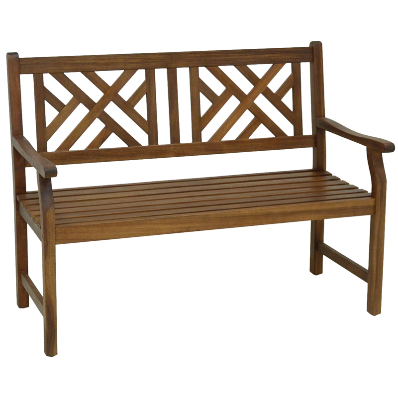 Living Accents Brown Wood Outdoor Bench