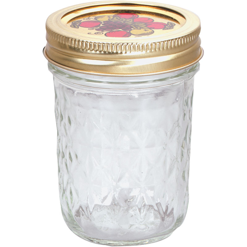 Ball® Regular Mouth Quilted Crystal Half Pint Jelly Jars, 12/Pk.