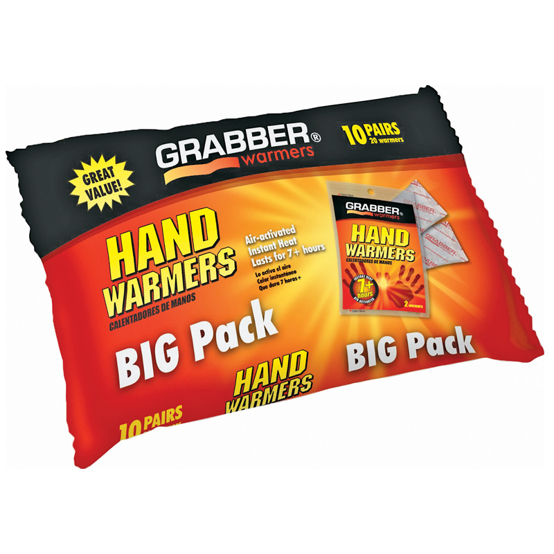 10-Pairs Grabber® Big Pack Hand Warmers