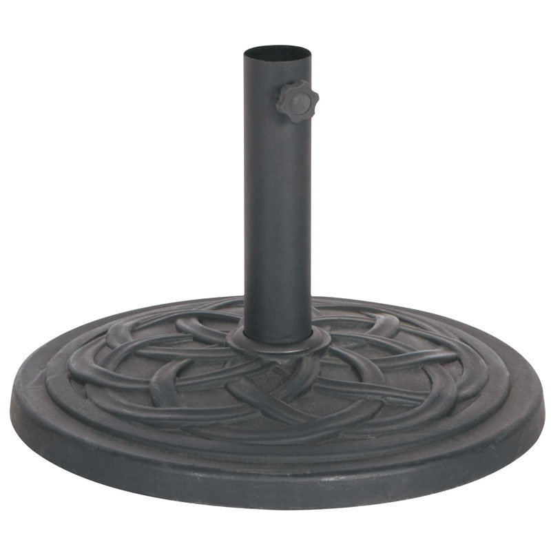 18" Metal Umbrella Base - Black
