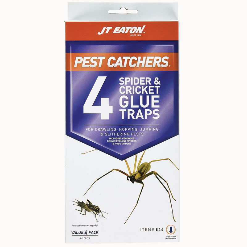 JT Eaton® Pest Catchers Spider & Cricket Glue Traps, 4/Pk.