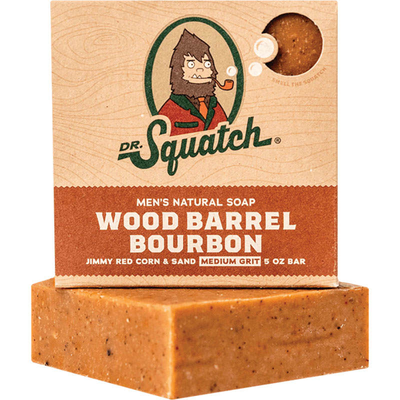 Dr. Squatch® Men's Wood Barrel Bourbon Natural Soap, 5 Oz.