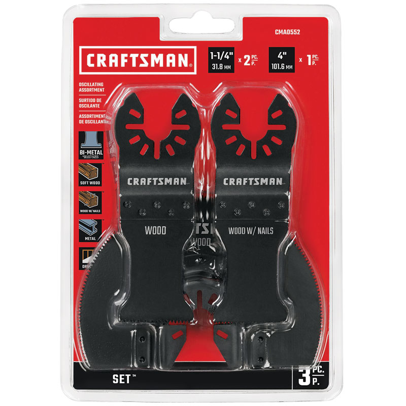 3 Pc. CRAFTSMAN® Oscillating Blade Set
