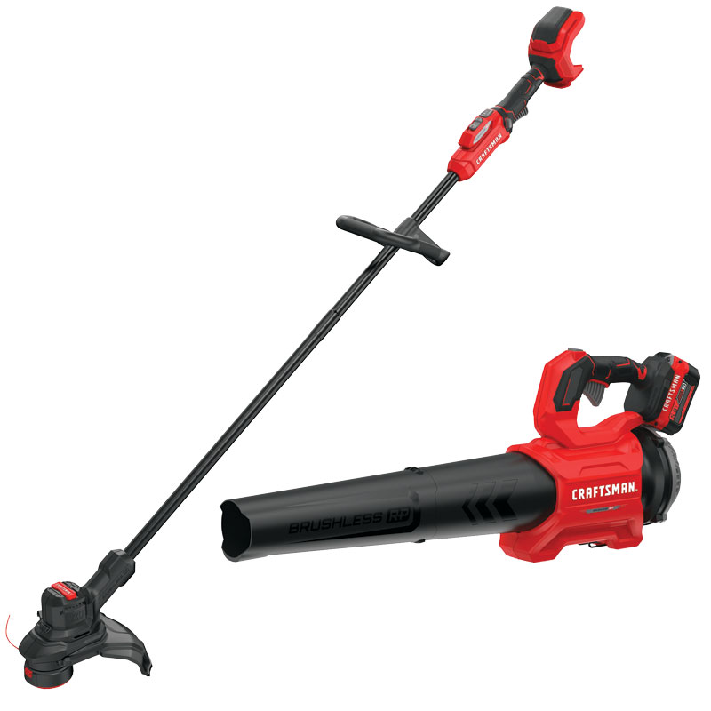 Craftsman V20 Brushless RP 20 V Battery Blower And Trimmer Kit