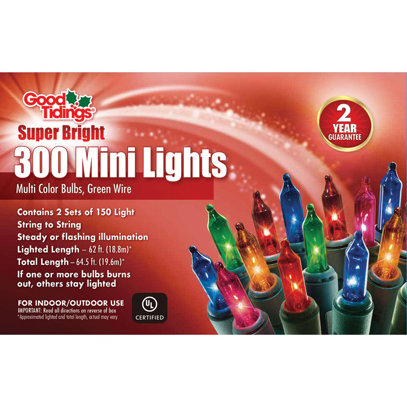 300 Ct. Mini Multi-Color Light Sets